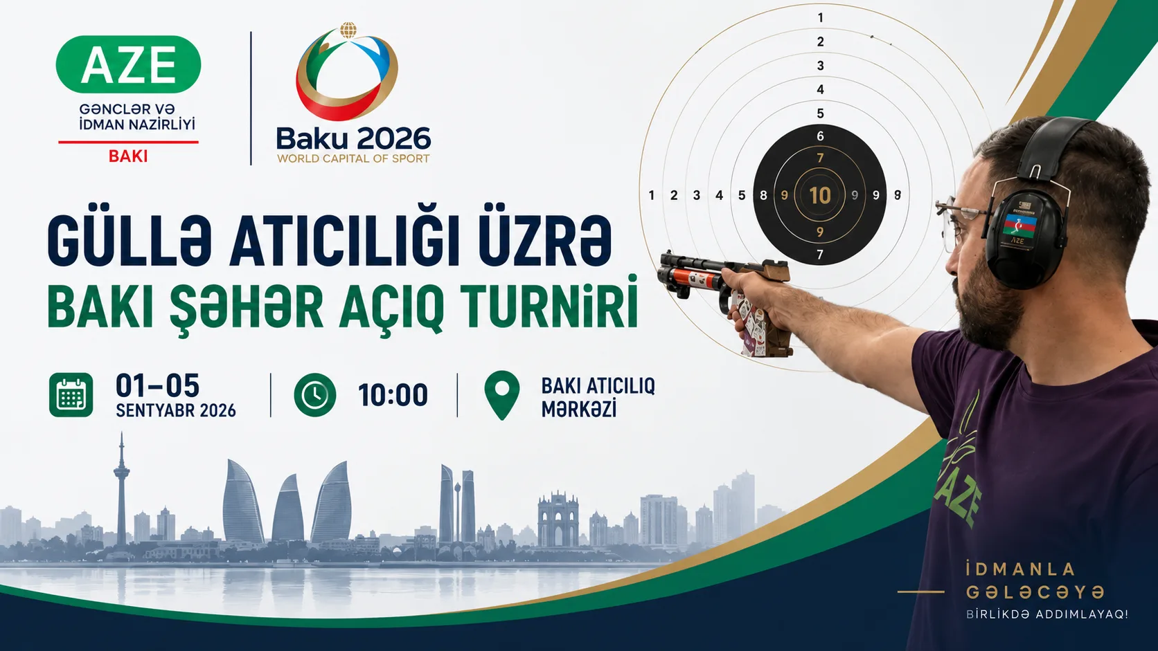 Güllə atıcılığı üzrə Bakı şəhər açıq turnirinə yekun vurulub